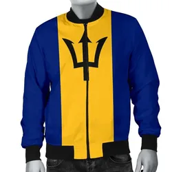 Barbados Men's Bomber Jacket Original Flag A7