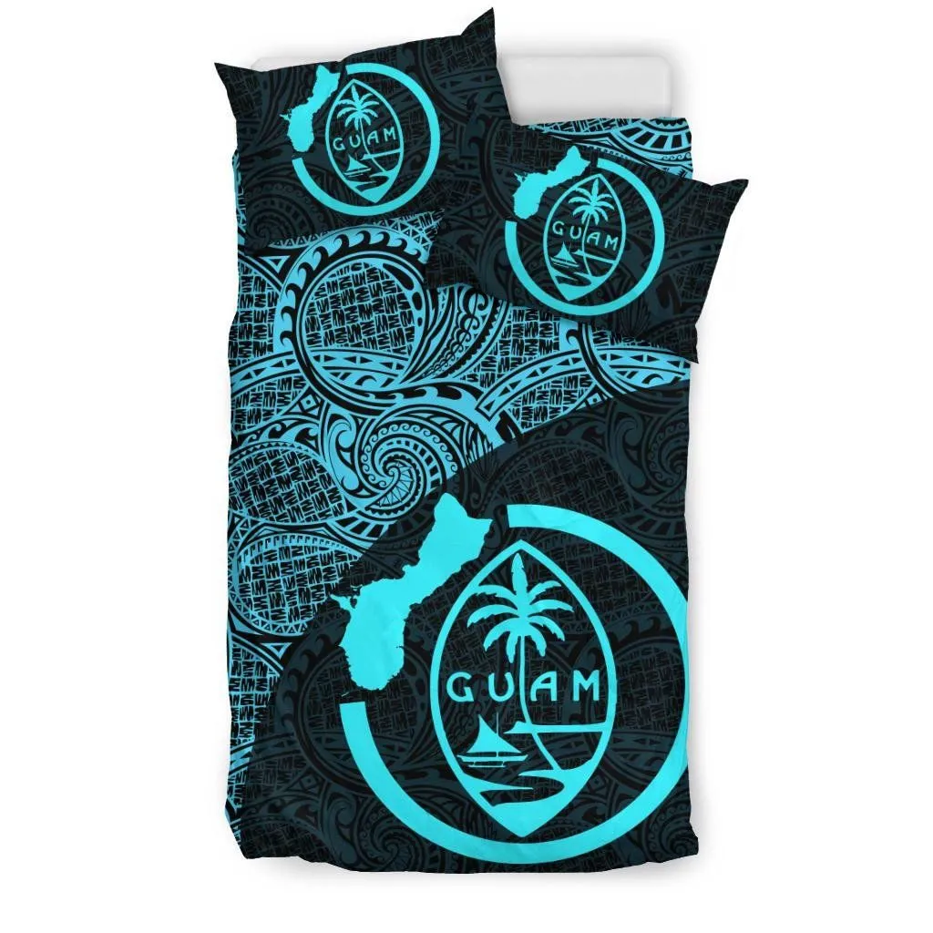 Guam Bedding Set Coat Of Arm Map Polynesian 01 TH7