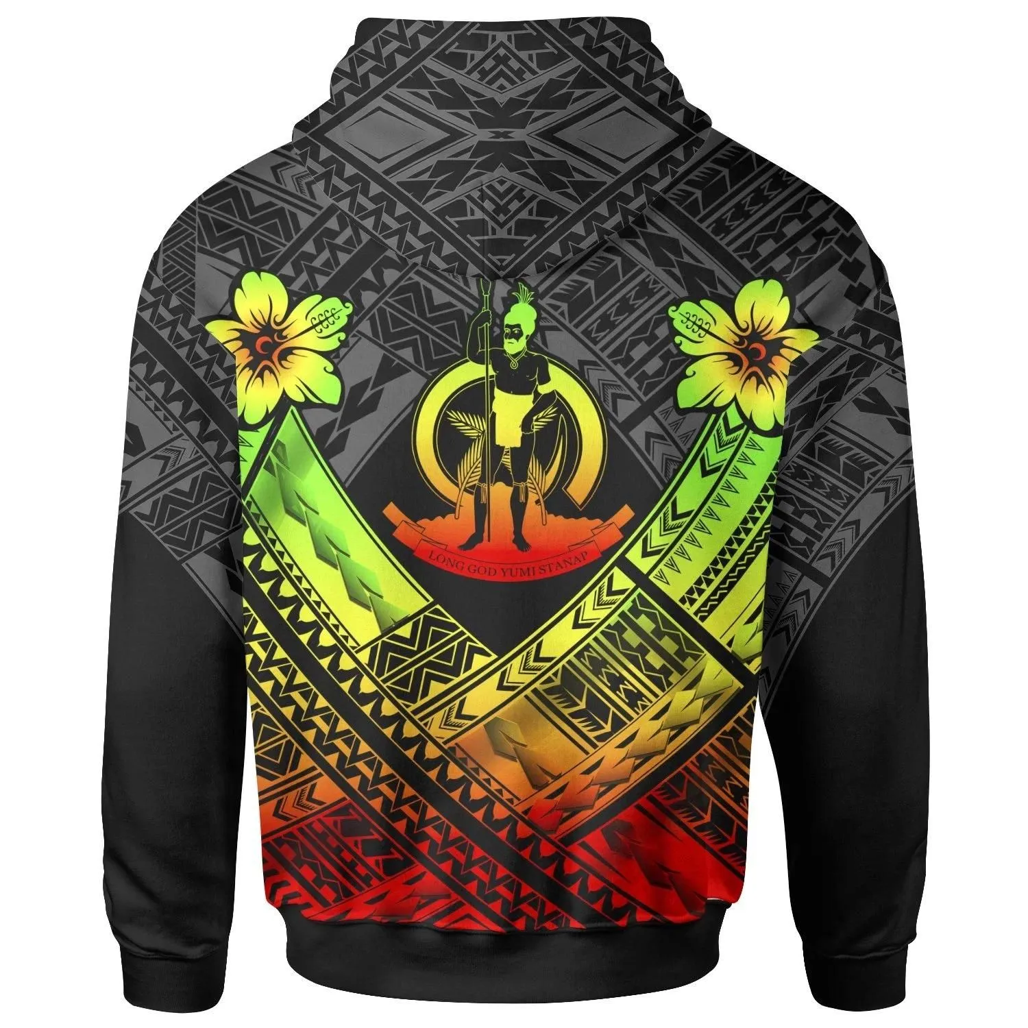 Vanuatu Polynesian Hoodie - Vanuatu Reggae Seal Camisole Hibiscus Style - BN18