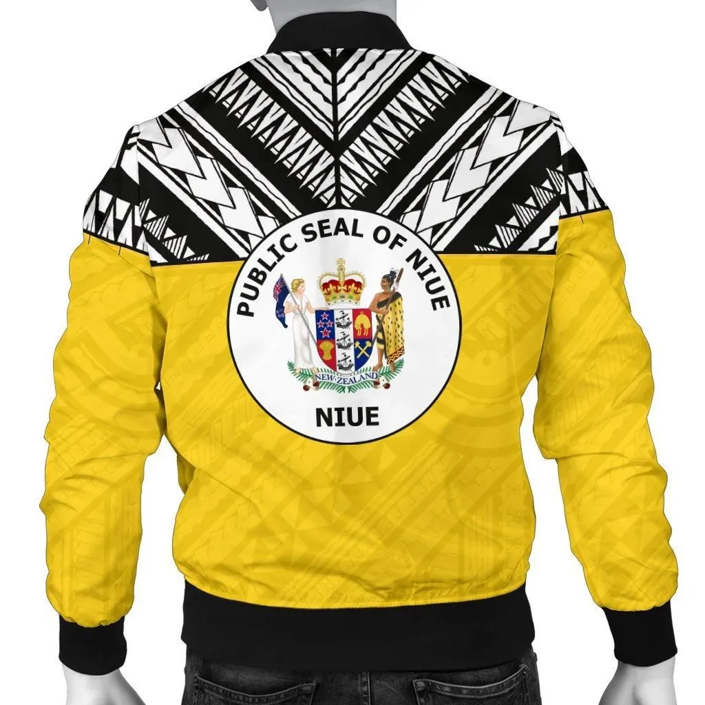 Niue Mens Bomber Jacket - Polynesian Design