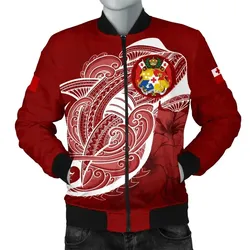 FamilyGater Jacket - Bomber Jacket Tonga Shark Coat Of Arms TH4