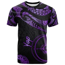 Yap Micronesia T-Shirt - Poly Tattoo Purple Version