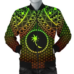 Polynesian Chuuk Bomber Jacket - Reggae Vintage Polynesian Patterns