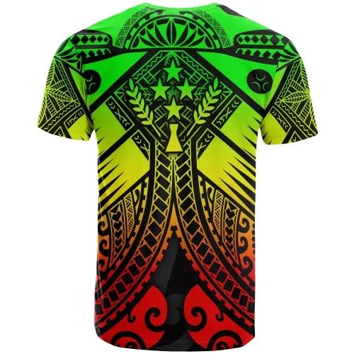 Kosrae Custom Personalised T Shirts - Reggae Seal with Polynesian Tattoo