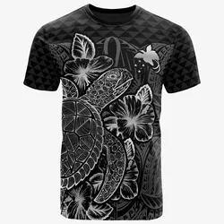 Alohawaii T-Shirt - Tee Papua New Guinea Polynesian - Turtle Hibiscus Black - BN39