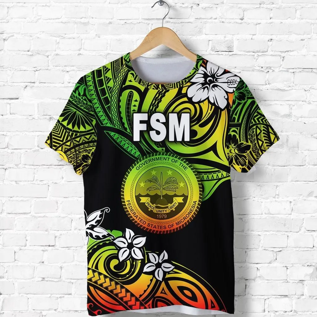 Federated States of Micronesia T Shirt Unique Vibes - Reggae LT8