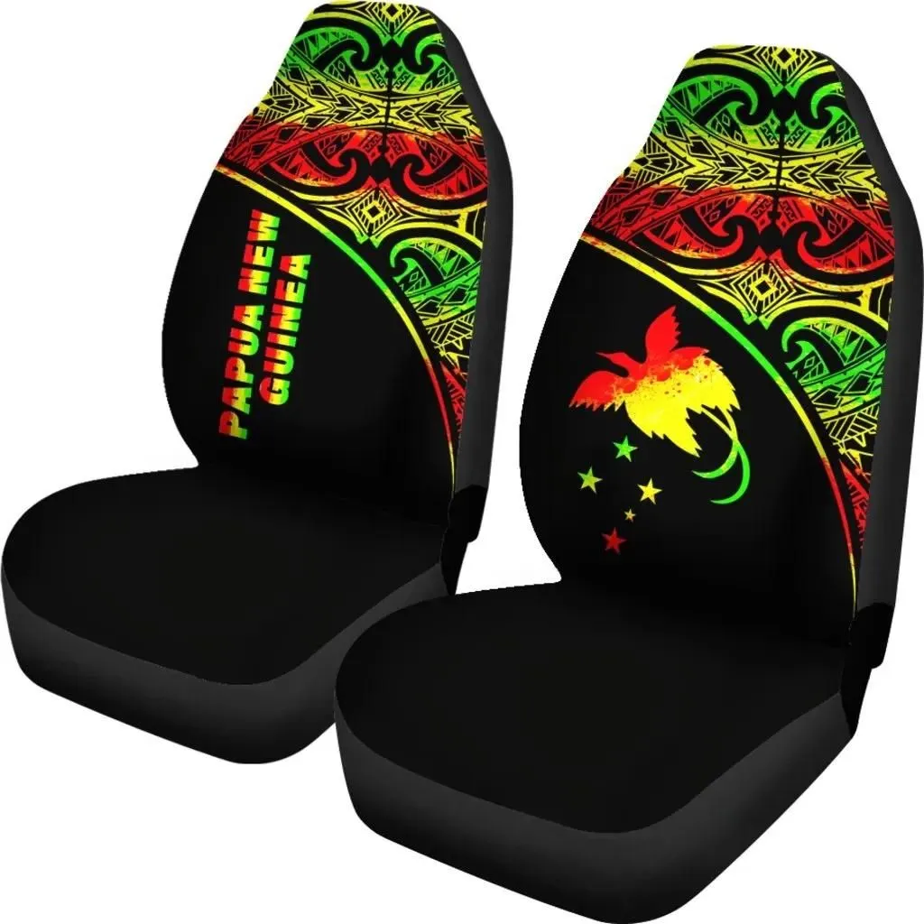 FamilyGater Accessories Car Seat Covers - Papua New Guinea Polynesian - Reggae Curve - BN11
