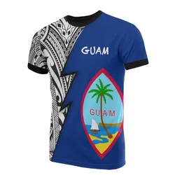 Guam Pattern All Over T shirt - Guam Flag Polynesian Tattoo
