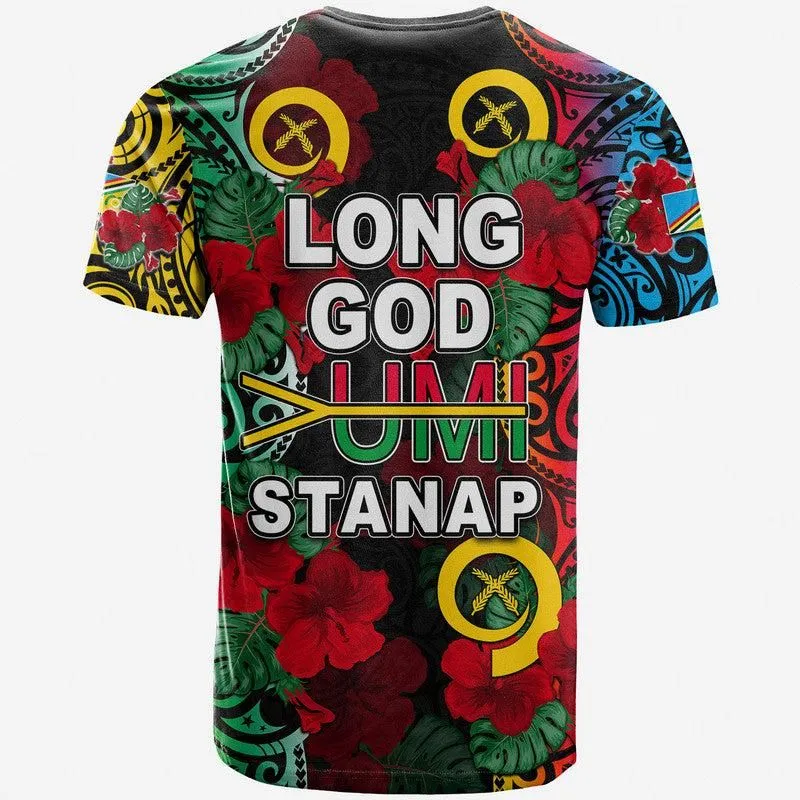 Vanuatu Torba And Hibiscus T Shirt  LT6