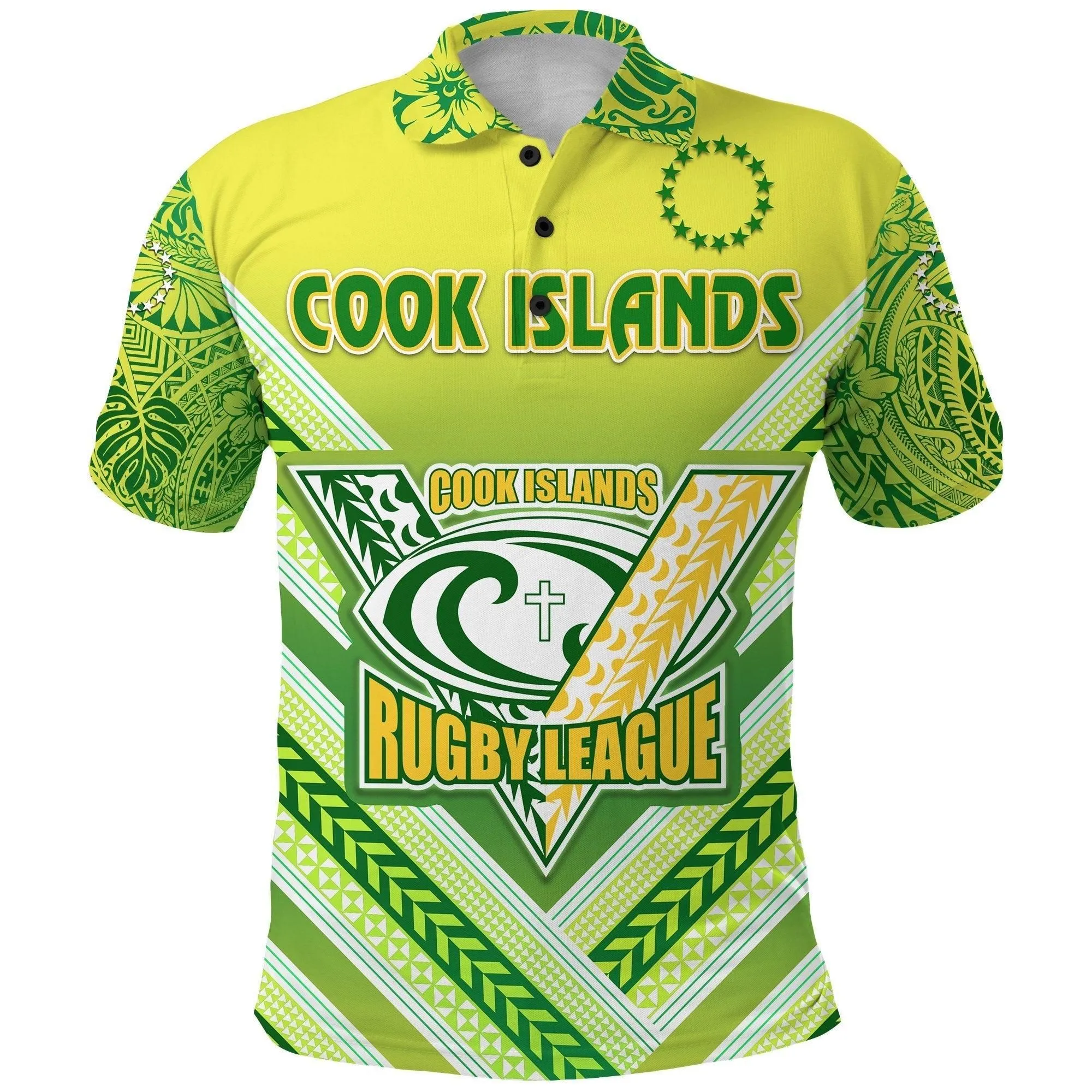 (Custom Personalised) (Custom Personalised) Cook Islands Rugby Polo Shirt Creative Style, Custom Text and Number