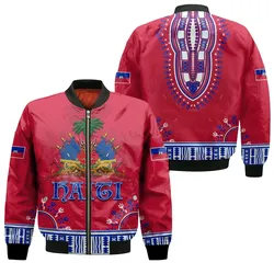 Haiti Bomber Jacket Dashiki Style Gorgeous LT13