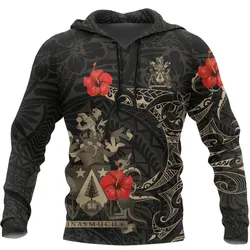 Alohawaii Clothing - Hoodie Norfolk Island Hibiscus Tattoo Style A7