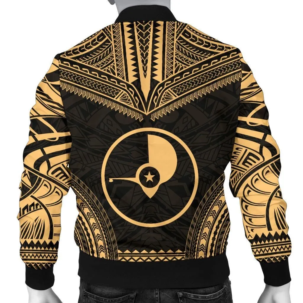 Yap Polynesian Chief Men's Bomber Jacket - Gold Version - Bn10