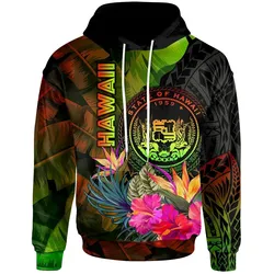 Alohawaii Clothing - Hoodie Polynesian Hawaii Polynesian - Hibiscus and Banana Leaves - BN15