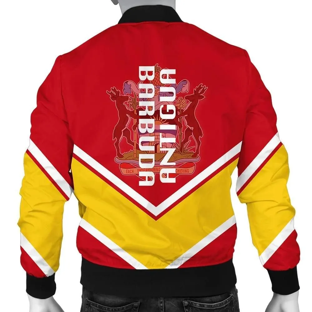 Antigua and Barbuda Coat Of Arms Men Bomber Jacket Lucian Style J5W