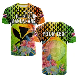 (Custom Personalised) Happy Hawaii Fathers Day T Shirt Hawaiian Tribal Kanaka Maoli Hibiscus LT14