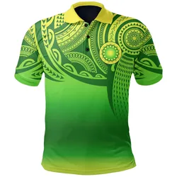 Cook Islands Polynesian Polo Shirt - Tattoo Pattern