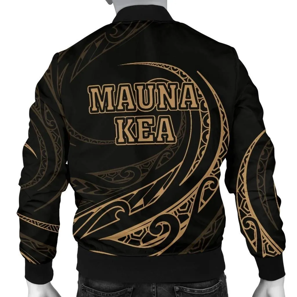 Mauna Kea Polynesian Men√¢‚Ç¨‚Ñ¢s Bomber Jacket - Gold - Frida Style - AH J9