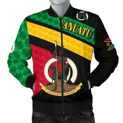 Vanuatu Rugby Mens Bomber Jacket Sporty Style