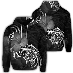 Alohawaii Hoodie - Hawaiian Map Turtle Hibiscus Divise Polynesian Hoodie - AH - JR