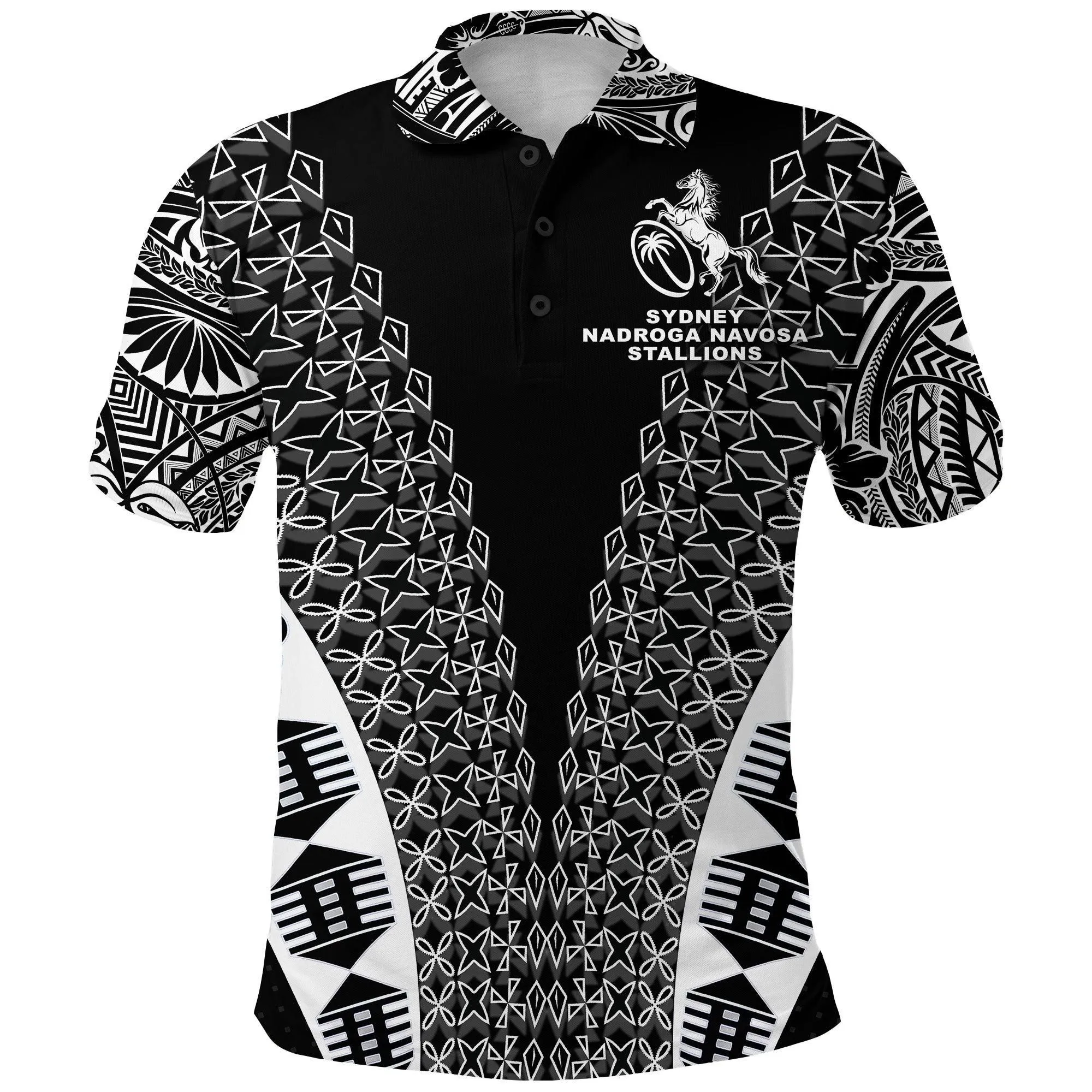 Fiji Rugby Polo Shirt Sydney Nadroga Navosa Stallions Tapa Vibes LT8
