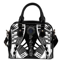 Palau Shoulder Handbag - Polynesian Tattoo Black