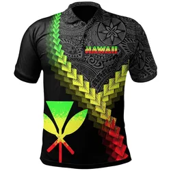 Hawaii Kanaka Maoli Polo Shirt - Hawaii Kanaka Maoli Coat Of Arms With Polynesian Tattoo Reggae - BN22