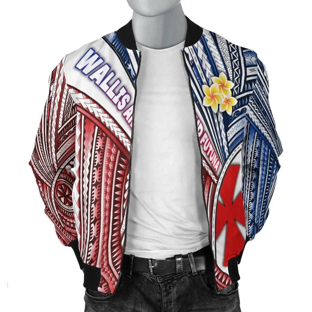 (Custom Personalised) Wallis and Futuna Mens Bomber Jacket Polynesian Style LT16