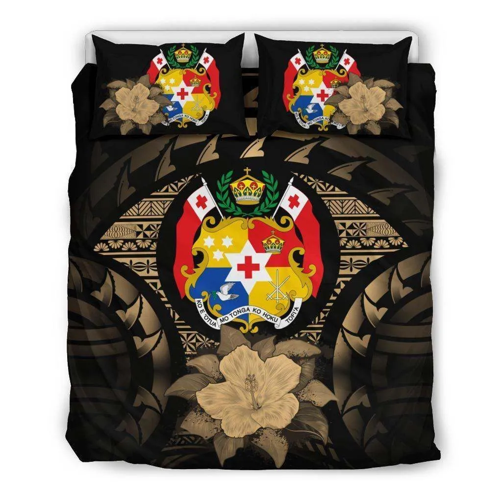 Tonga Brown Hibiscus Bedding Set A24 Dhc28111685Dd