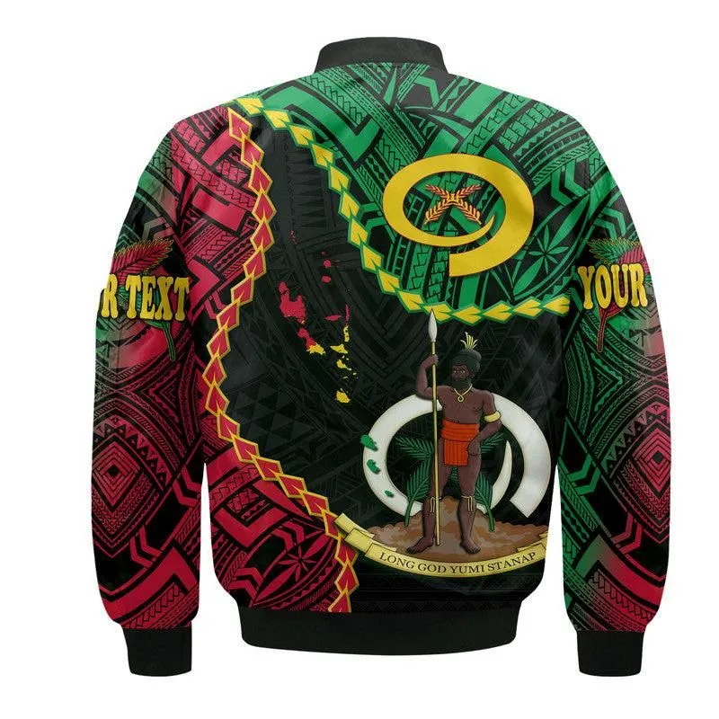 (Custom Personalised) Vanuatu 42nd Anniversary Bomber Jacket Tugeta Yumi Selebretem Indipendens Dei LT9
