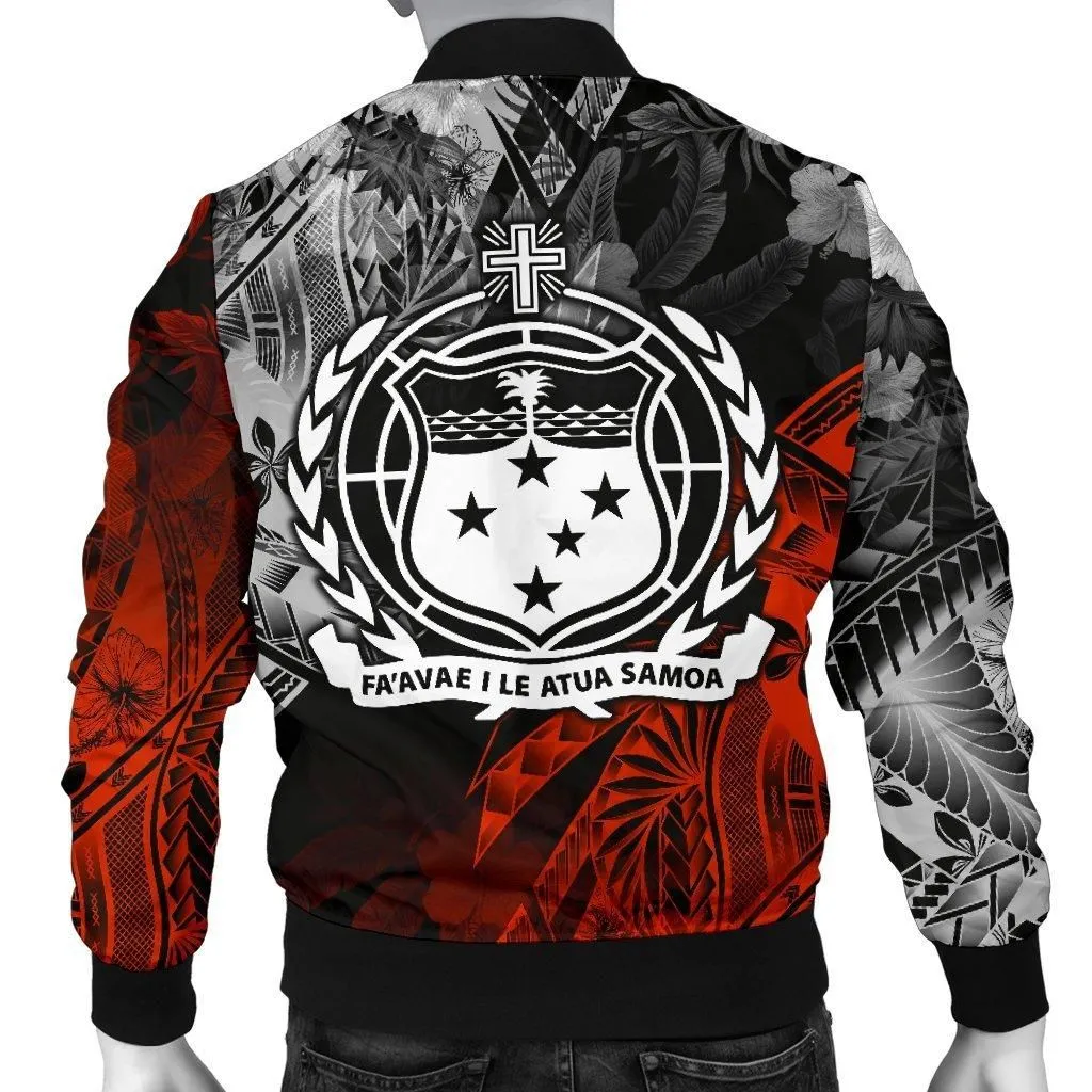 Samoa Polynesian Mens Bomber Jacket - Vintage Polynesian Style