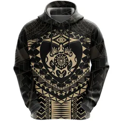 Polynesian Tattoo Turtle Hoodie K5