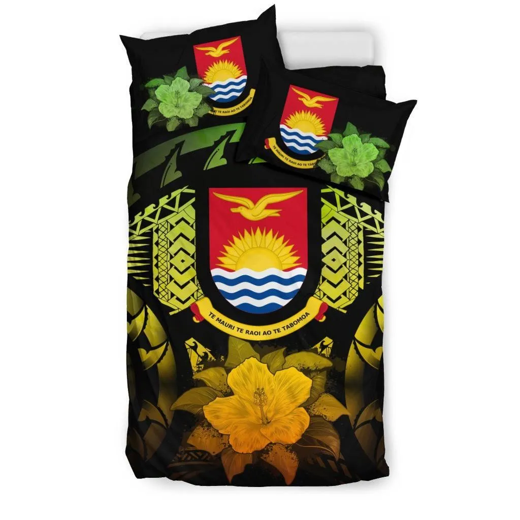 FamilyGater Bedding Set - Cover and Pillow Cases Kiribati Reggae Hibiscus A24
