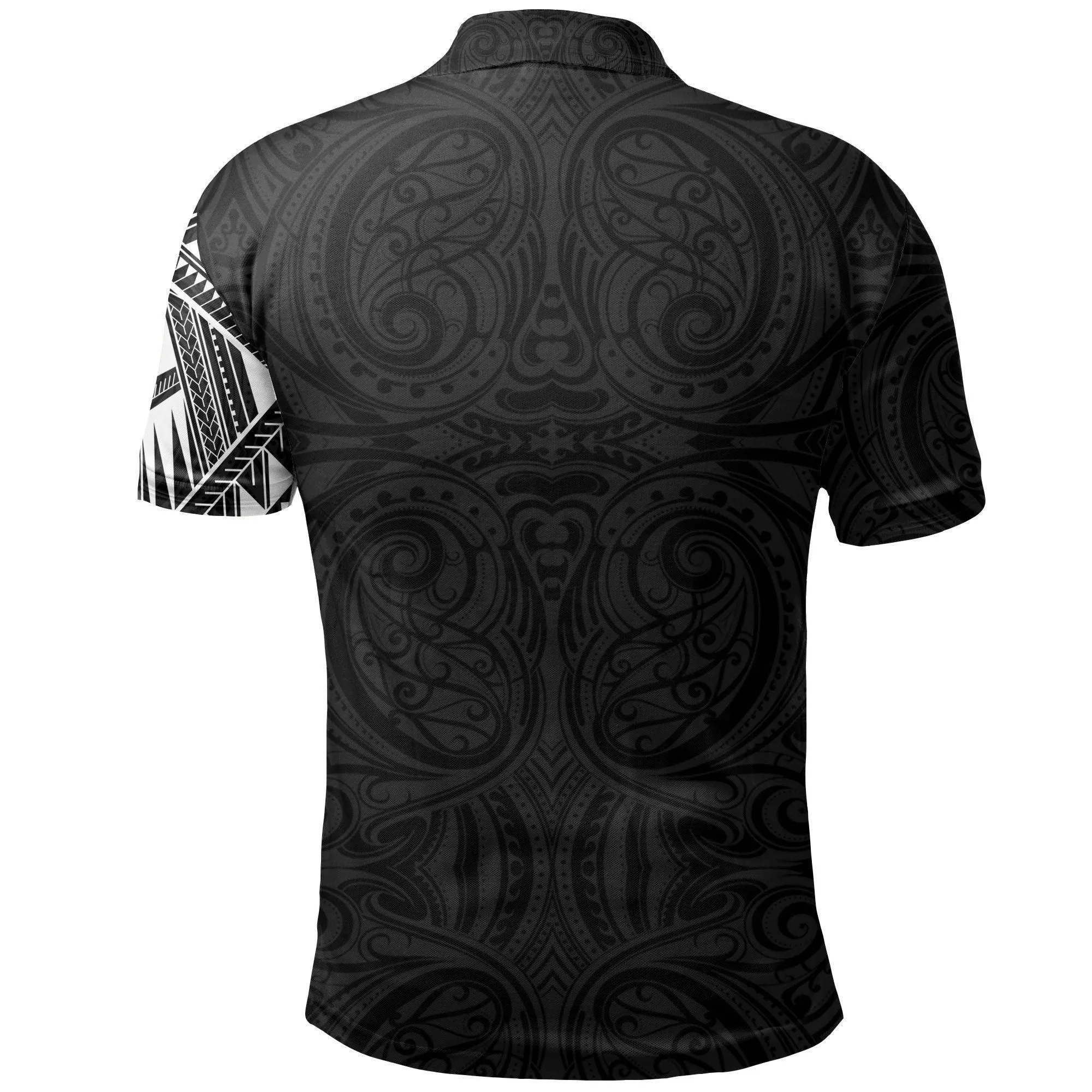 Polynesian Pride Polo Shirt - New Zealand Maori Polo Shirt, Wolf Tattoo Golf Shirt