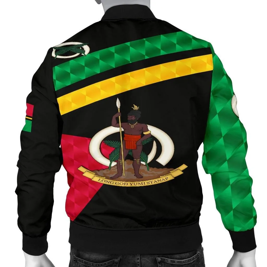 Vanuatu Rugby Mens Bomber Jacket Sporty Style