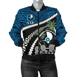 Yap Stone Money Women Bomber Jacket - Road to Hometown K8