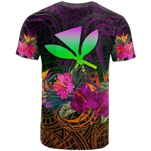 Polynesian Hawaii Personalised Kanaka Maoli T Shirt - Summer Hibiscus