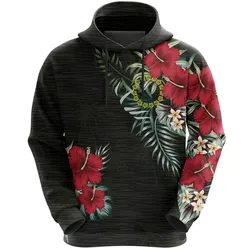 Cook Islands Hibiscus Hoodie