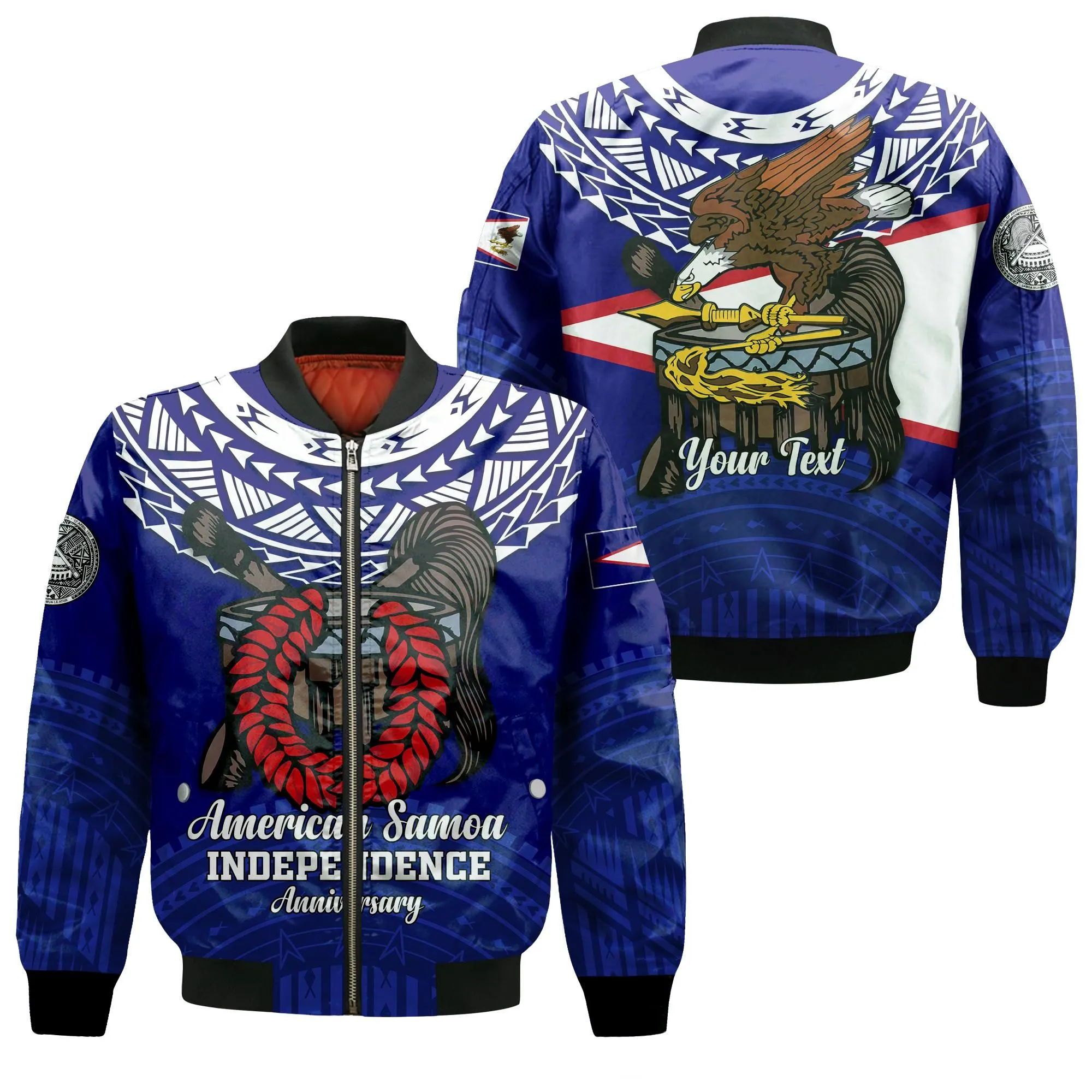 Custom American Samoa Independence Anniversary Pride Bomber Jacket - LT12