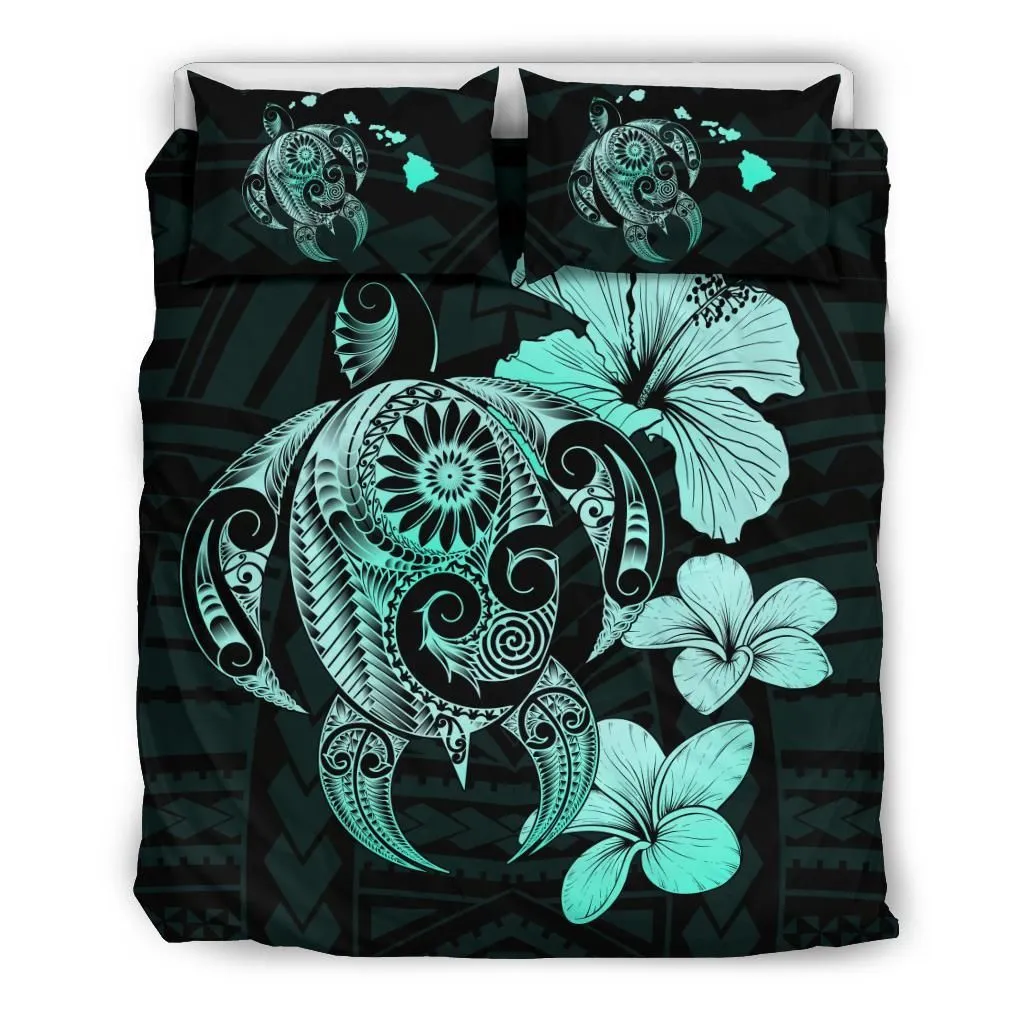 Alohawaii Bedding Set Hibiscus Plumeria Mix Polynesian Turquoise Turtle Bedding Set Ah J1 Dhc1712735Dd