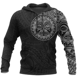 Tribal Hoodie, Polynesian Sun God Tattoo All Over Print Hoodie A7
