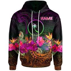 Chuuk Personalised Hoodie - Summer Hibiscus - BN15