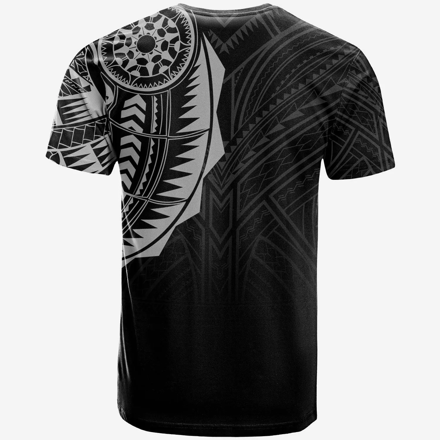 Polynesian Full Sleeve Tattoo T Shirt Silver Vibes LT7