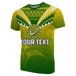 (Custom Personalised) Cook Islands Rugby Simple Polynesian T Shirt