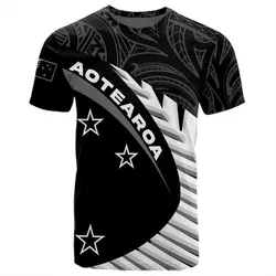 Polynesian Pride New Zealand T-Shirt - Aotearoa Black Rugby T-Shirt