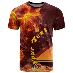 Alohawaii T-Shirt - Tee Tokelau Polynesian Custom Personalised - Fire Hibiscus - BN12