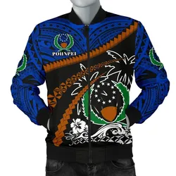 Pohnpei Men Bomber Jacket - Road to Hometown K8