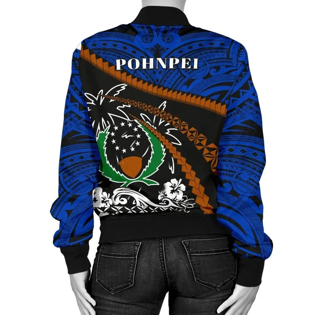 Pohnpei Women Bomber Jacket - Road to Hometown K8
