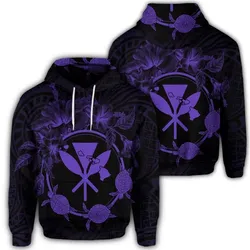 Alohawaii Hoodie - Hawaiian Kanaka Turtle Hibiscus Polynesian Hoodie - Anthea Style Purple - AH - J4R