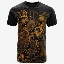 New Caledonia T shirt - New Caledonia Coat Of Arms Turtle Hibiscus Gold